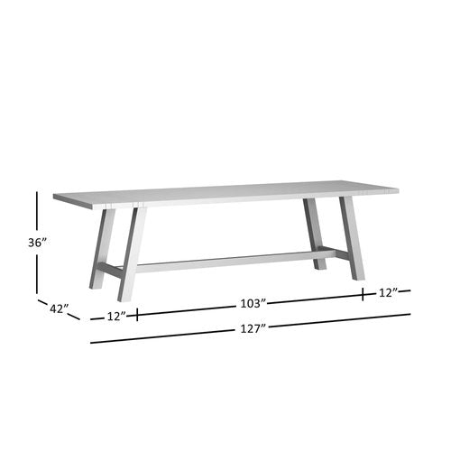 Bulls Bay Driftwood Trestle Extension Counter Table