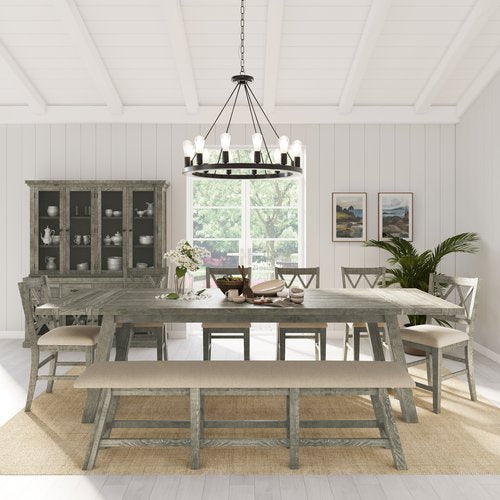 Bulls Bay Driftwood 8-Piece Dining Set