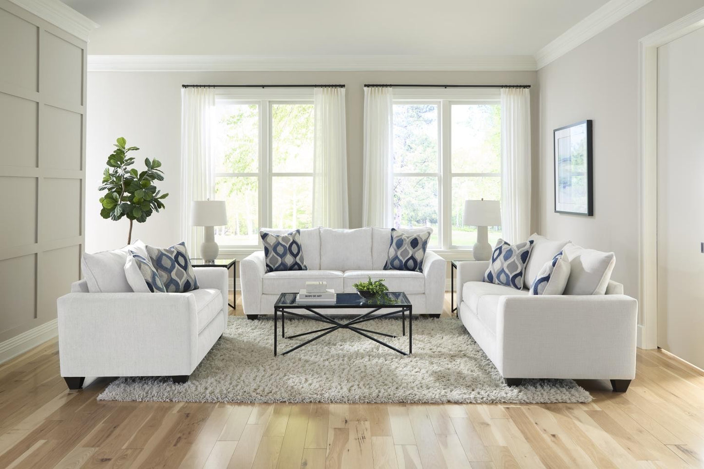 Clearview Cream Queen Sleeper Sofa