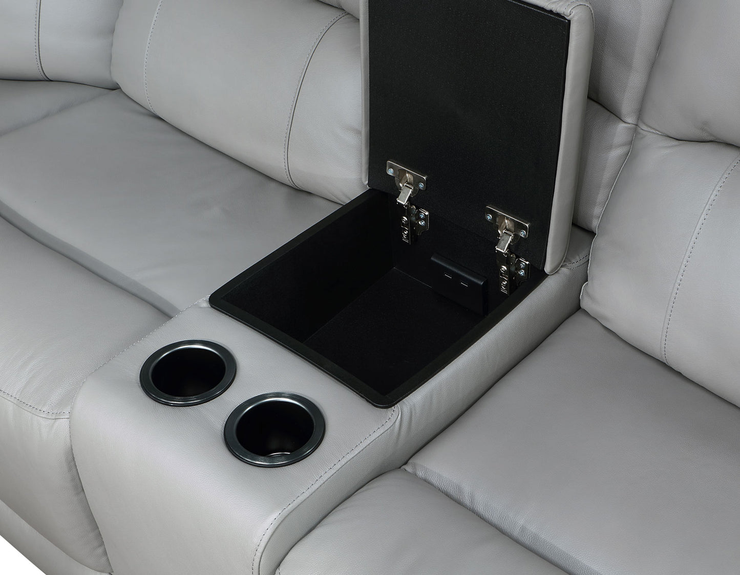 Alexandria Leather 6-Piece Power Reclining Sectional