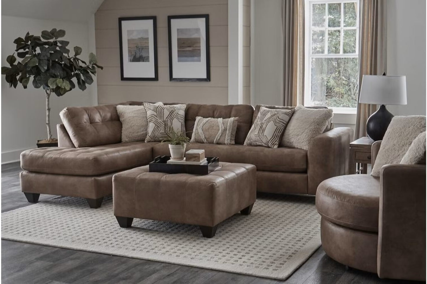 Crow Camel LAF Sectional