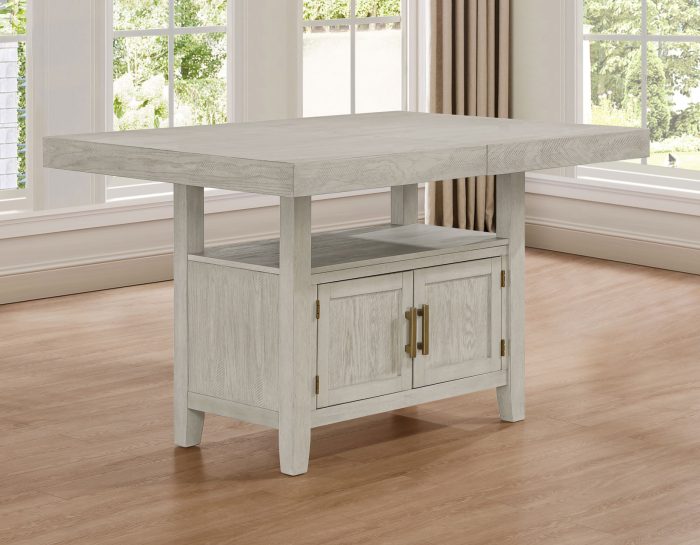 Garland 60-80″ Counter Table with 20″ Leaf - Greige Finish