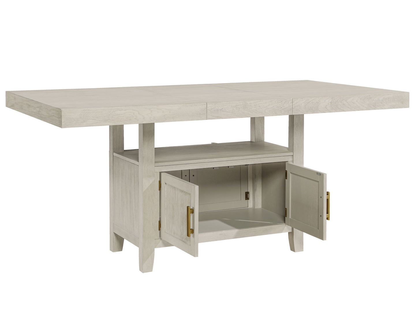 Garland 60-80″ Counter Table with 20″ Leaf - Greige Finish