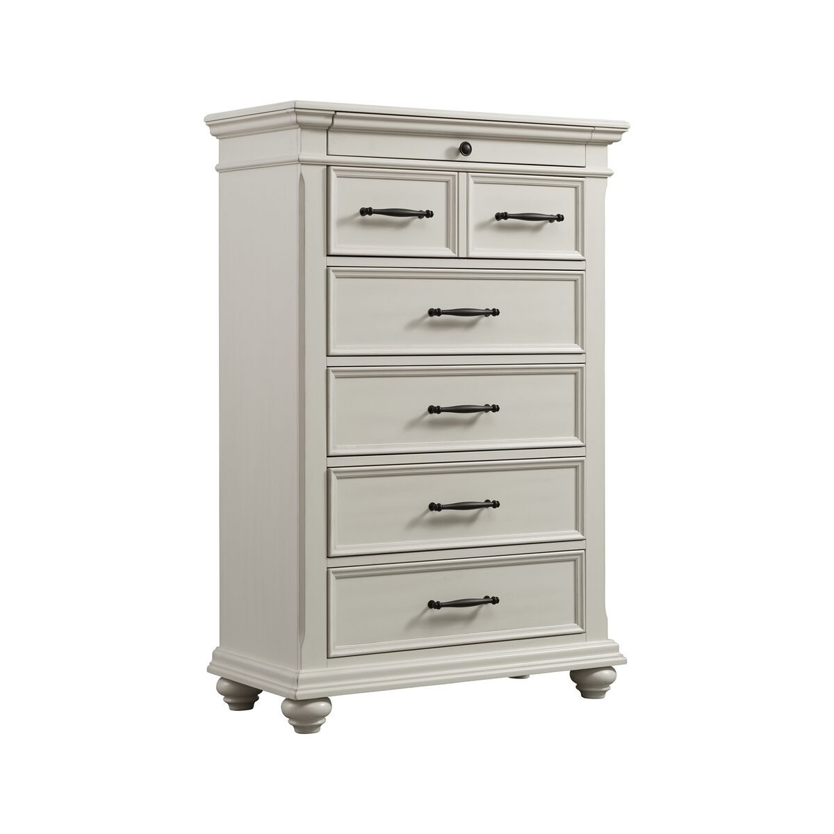Slater White 6-Drawer Chest