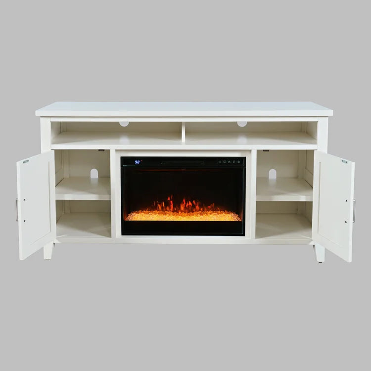 Urban Icon Electric Fireplace Media Console - 60" White