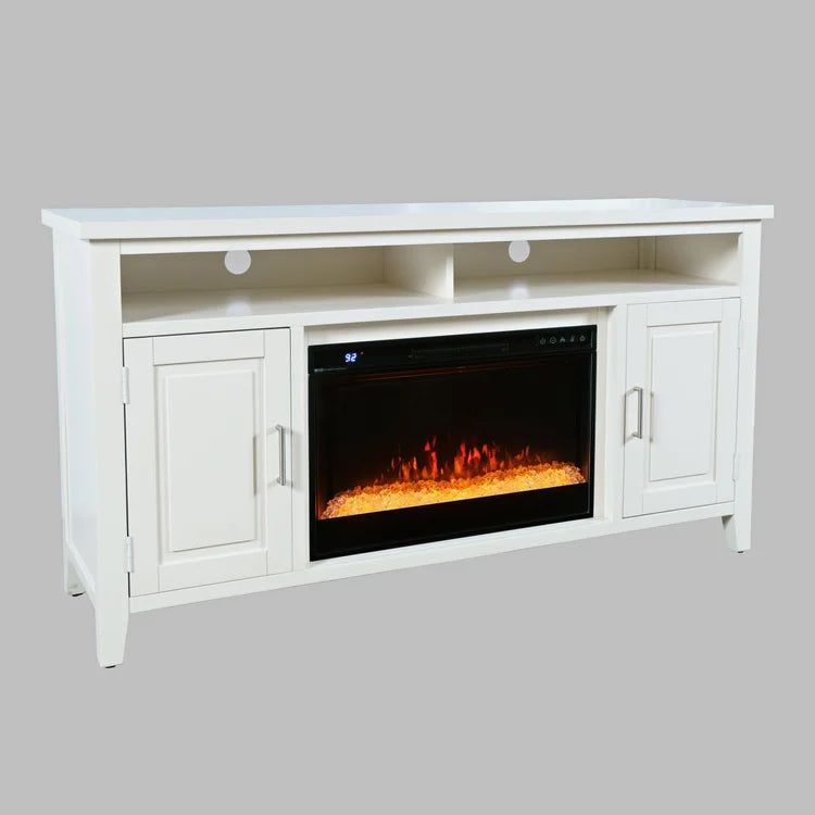 Urban Icon Electric Fireplace Media Console - 60" White