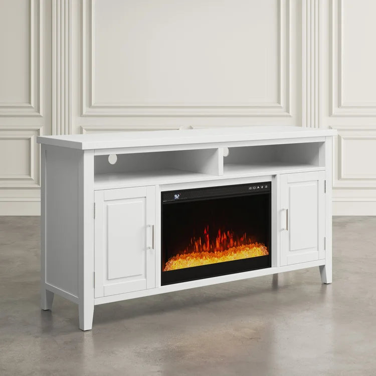 Urban Icon Electric Fireplace Media Console - 60" White