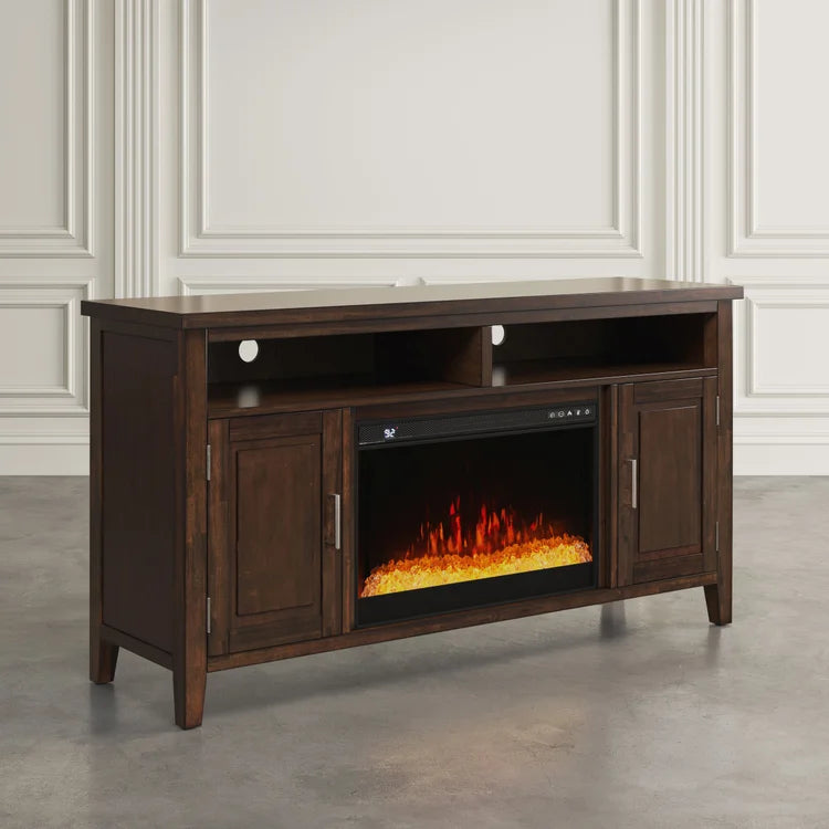 Urban Icon Electric Fireplace Media Console - 60" Merlot