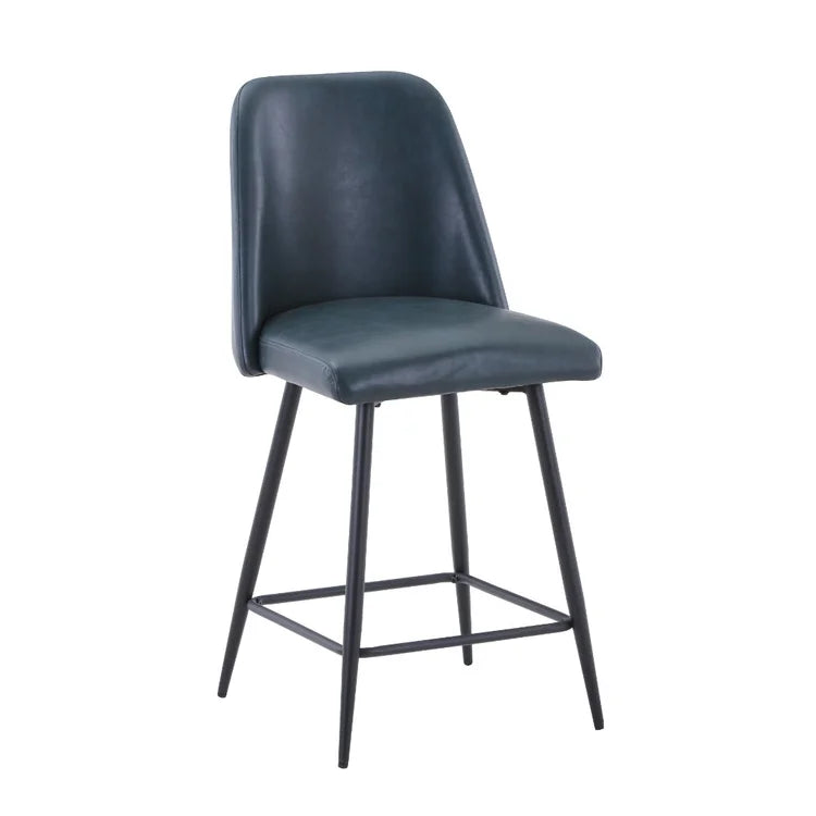 Maddox Blueberry Upholstered Counter Height Stool