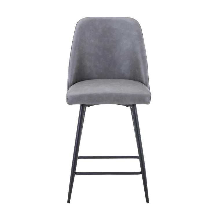 Maddox Grey Upholstered Counter Height Stool