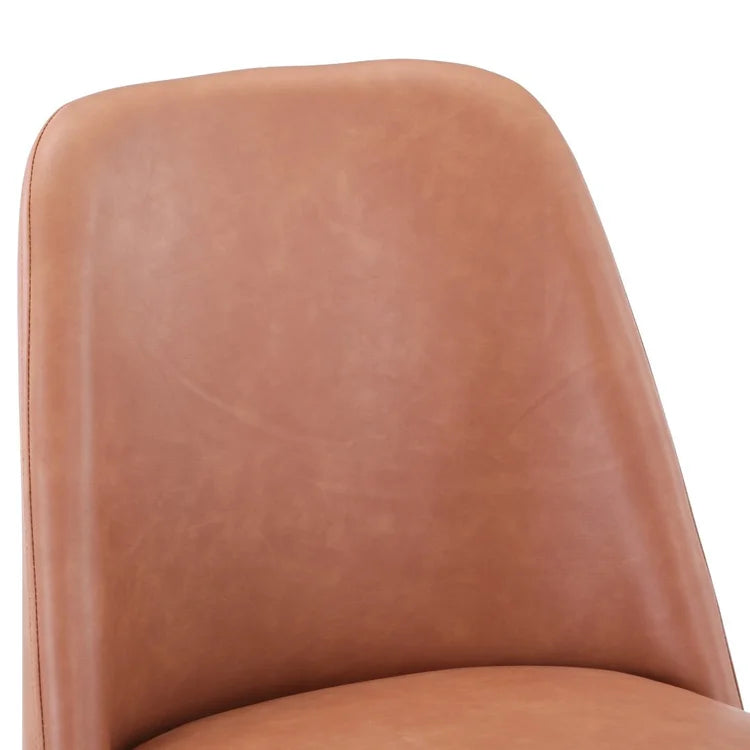 Maddox Light Brown Upholstered Counter Height Stool