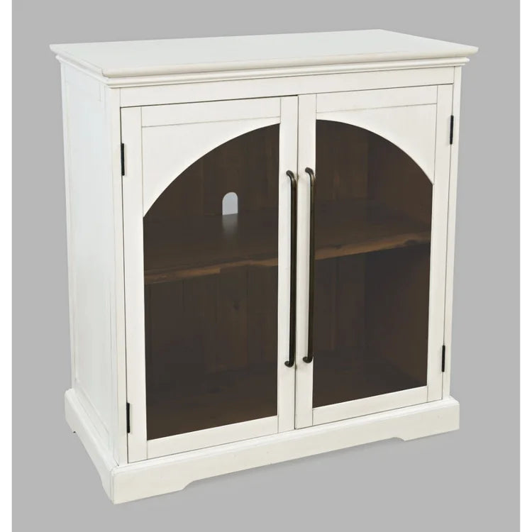 Archdale Gothic Arch 2 Door Accent Cabinet - Antique White