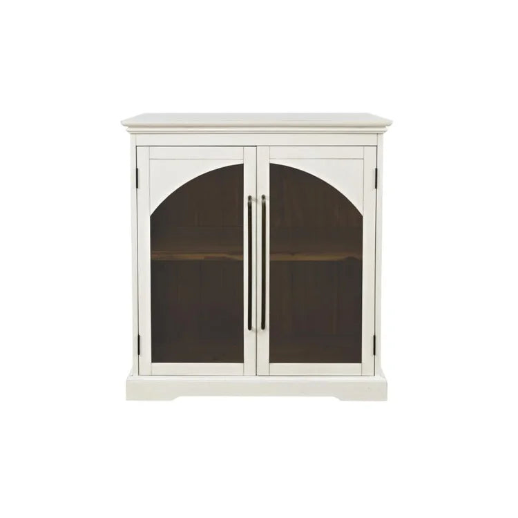 Archdale Gothic Arch 2 Door Accent Cabinet - Antique White