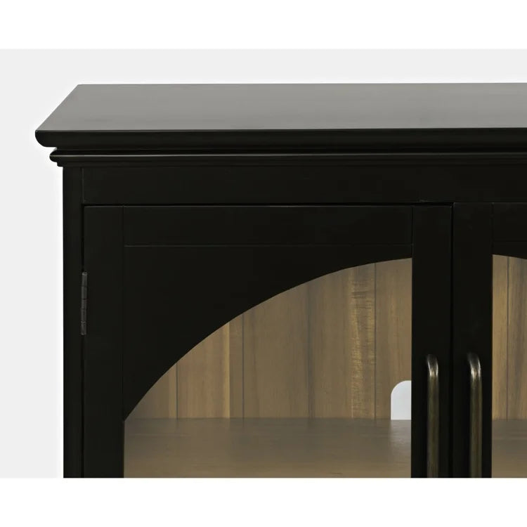 Archdale Gothic Arch 2 Door Accent Cabinet - Black