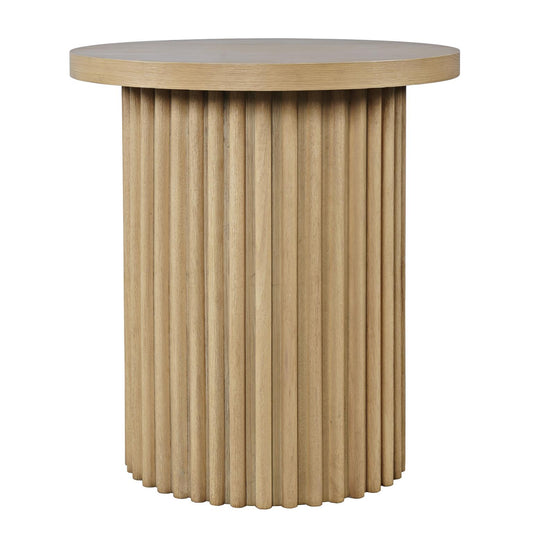 Auden 22" Round Natural End Table