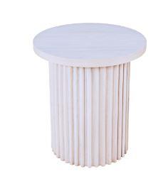 Auden 22" Round White End Table