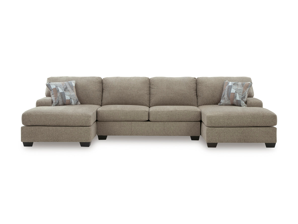 Newellen Hemp 3-Piece Double Chaise Sectional