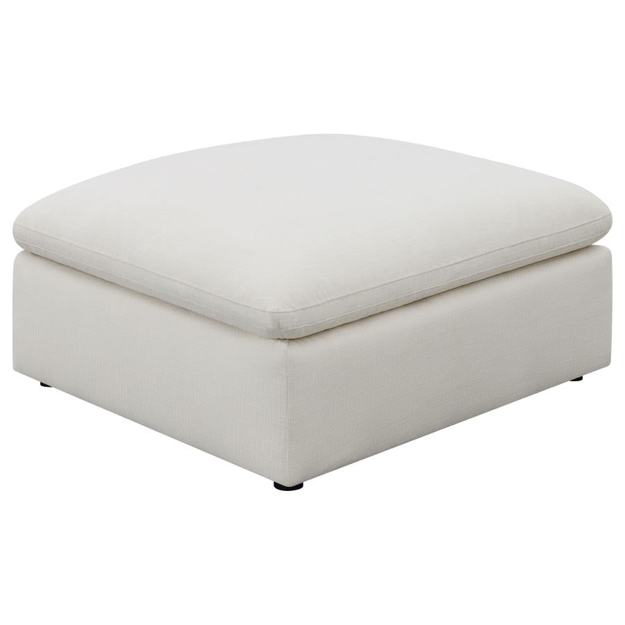 Alpine Ivory Ottoman