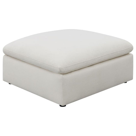 Alpine Ivory Ottoman