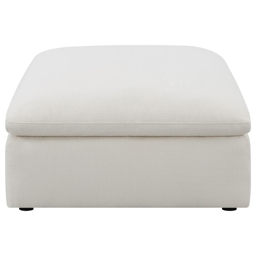Alpine Ivory Ottoman