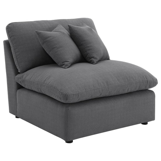 Alpine Charcoal Armless Chair