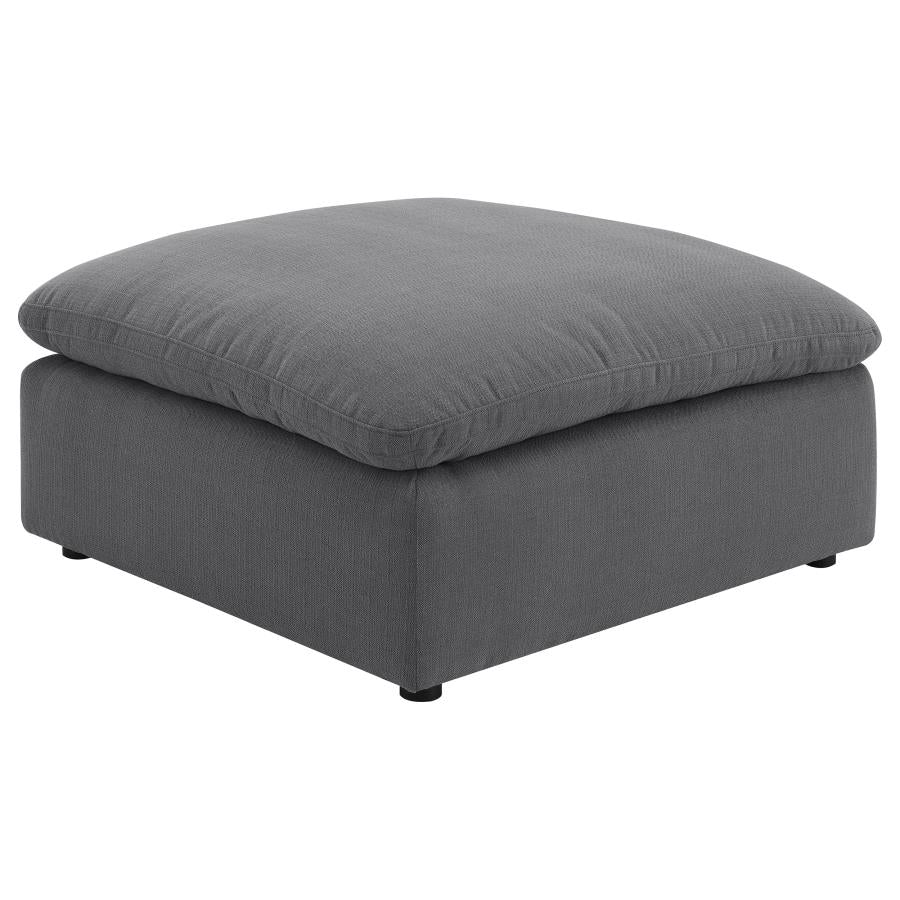 Alpine Charcoal Ottoman