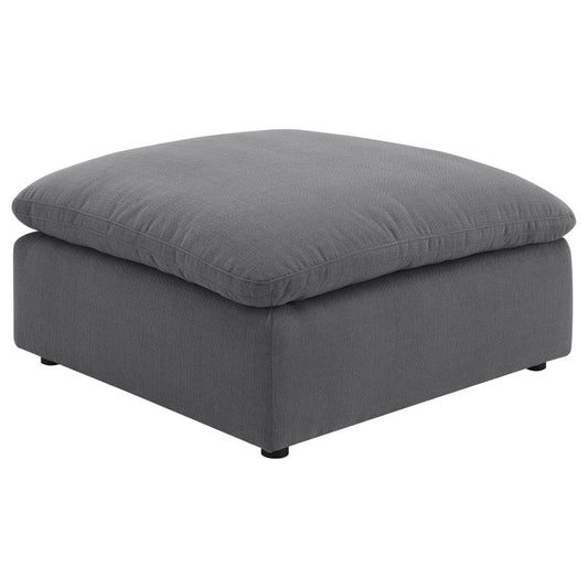 Alpine Charcoal Ottoman