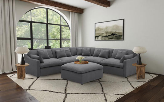 Alpine Charcoal 5-Piece Sectional