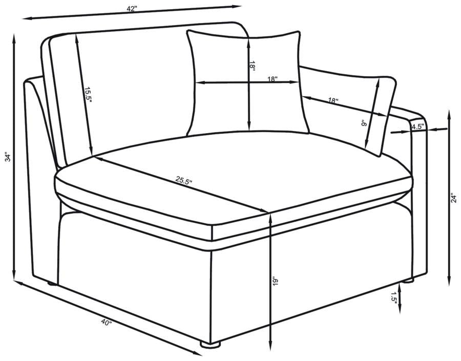 Alpine Charcoal RAF Chair