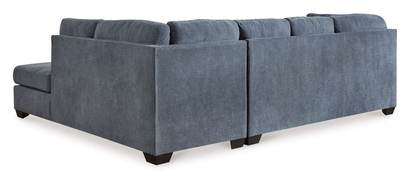Seccional Marleton Denim de 2 piezas con brazo derecho