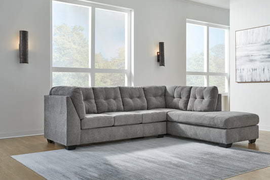 Seccional RAF Marleton Gray de 2 piezas