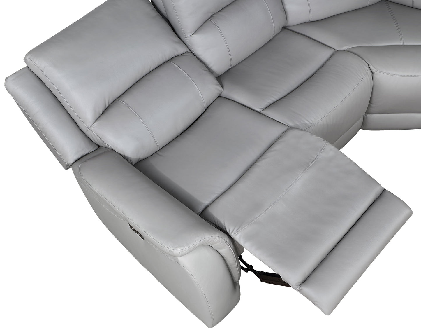 Alexandria Leather 6-Piece Power Reclining Sectional