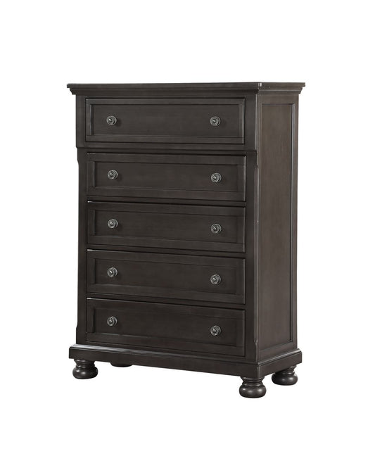 Hamilton Grey 5-Drawer Chest
