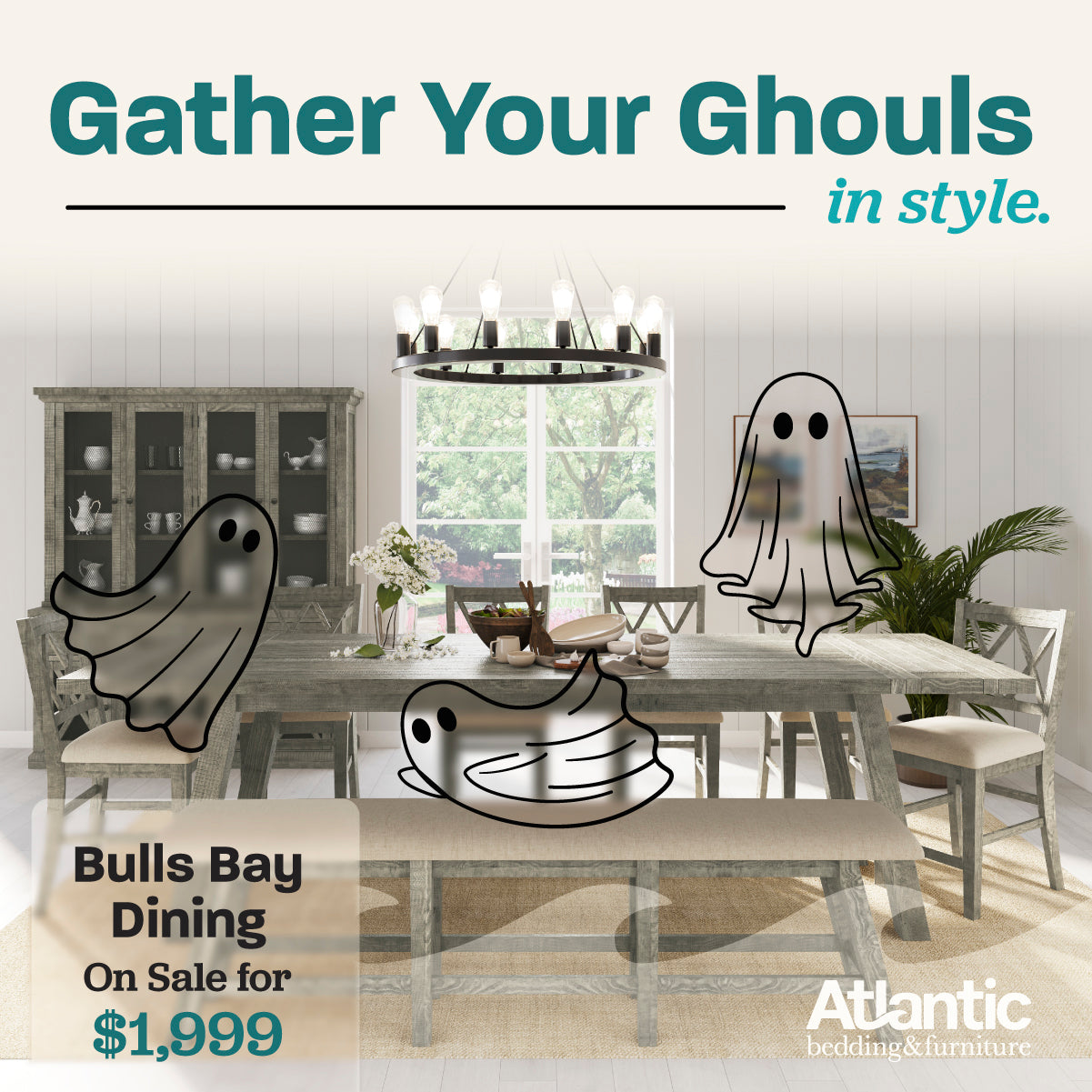 Bulls Bay Driftwood 8-Piece Dining Set
