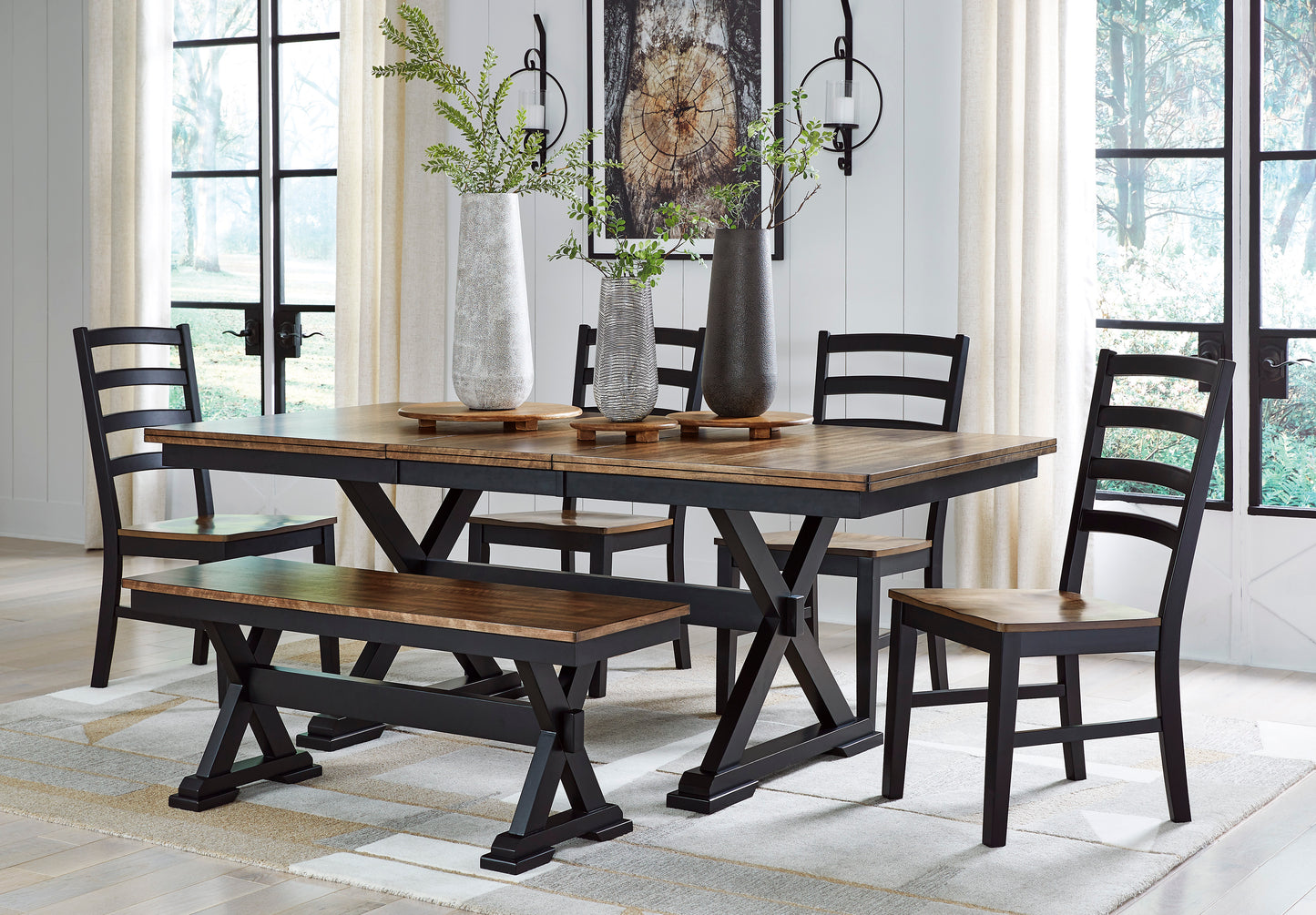 Juego de comedor Joyner de 6 piezas