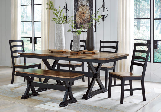 Juego de comedor Joyner de 6 piezas
