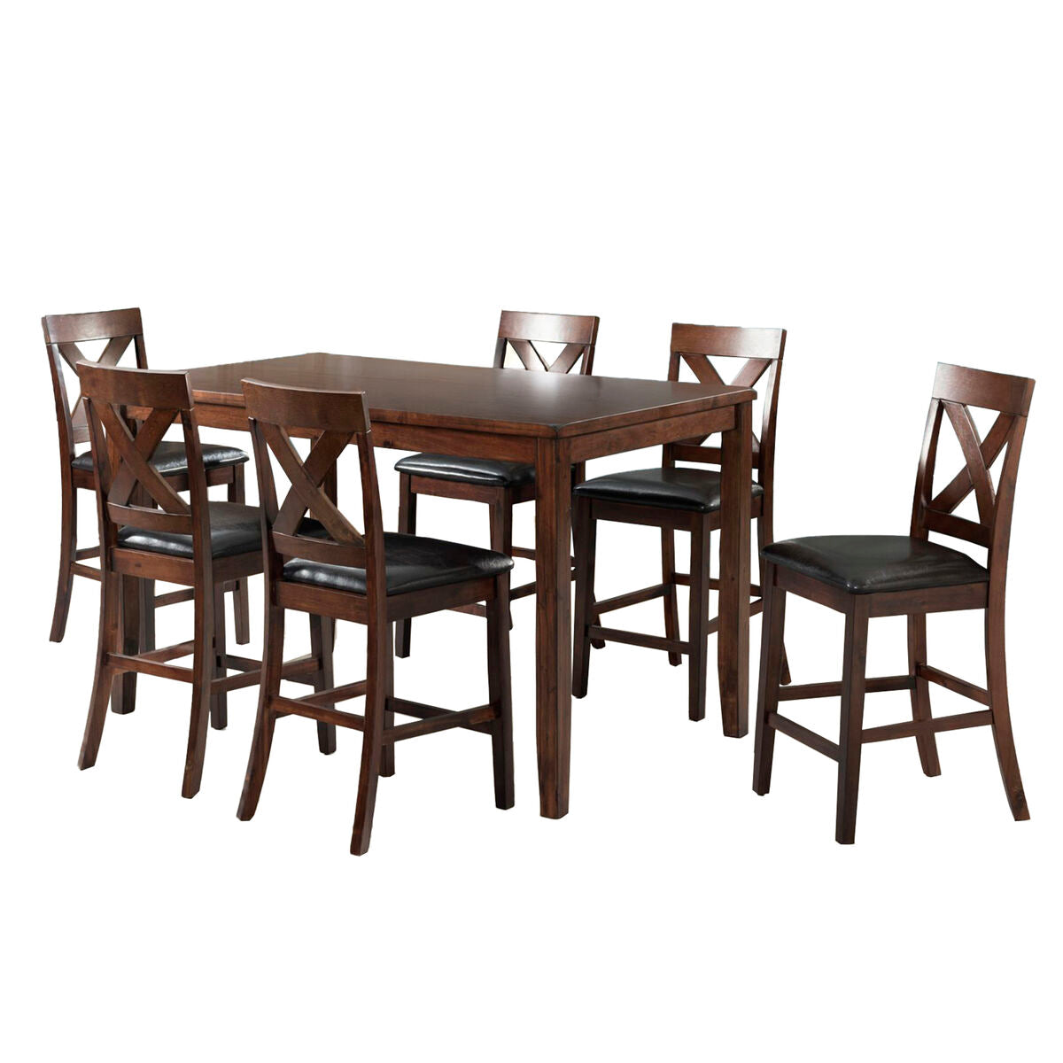 Daytona 7-Piece Espresso Counter Dining Set