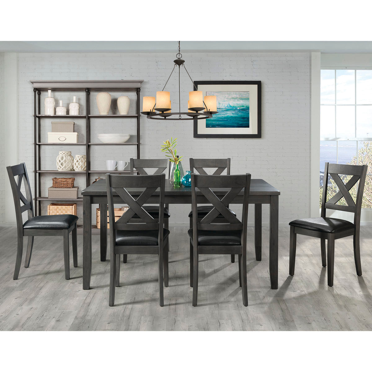 Daytona 7-Piece Grey Dining Set