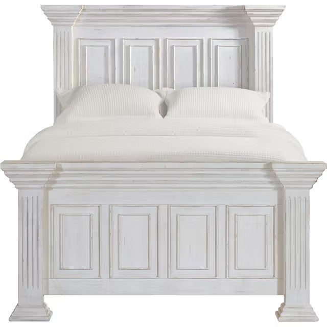 Cama King con paneles Heather