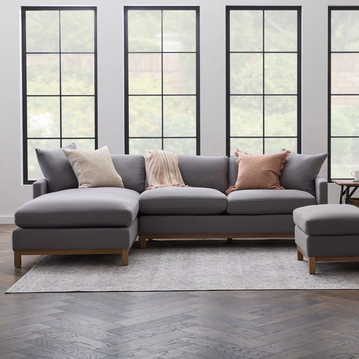 Marlow Pewter LAF Sectional