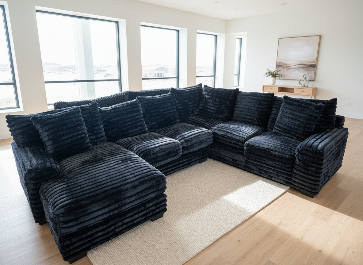 Sofá seccional de 2 piezas Julia Onyx