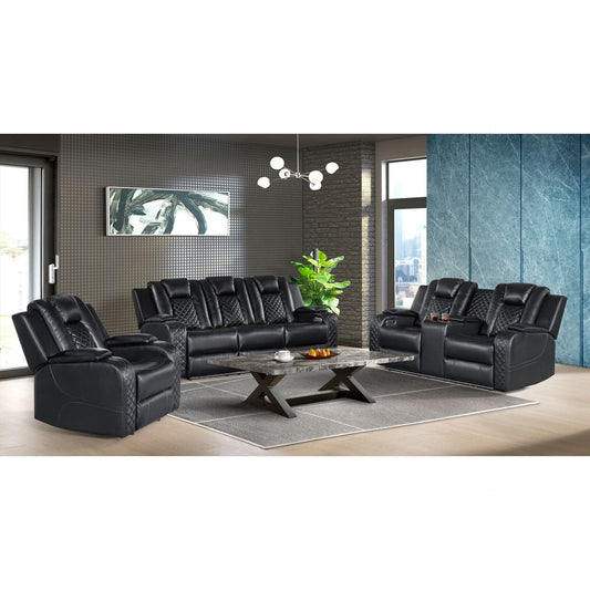 Carlo Power Reclining 3-Piece Living Room Set