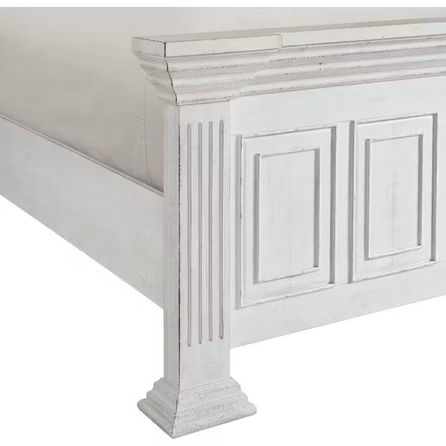 Cama King con paneles Heather