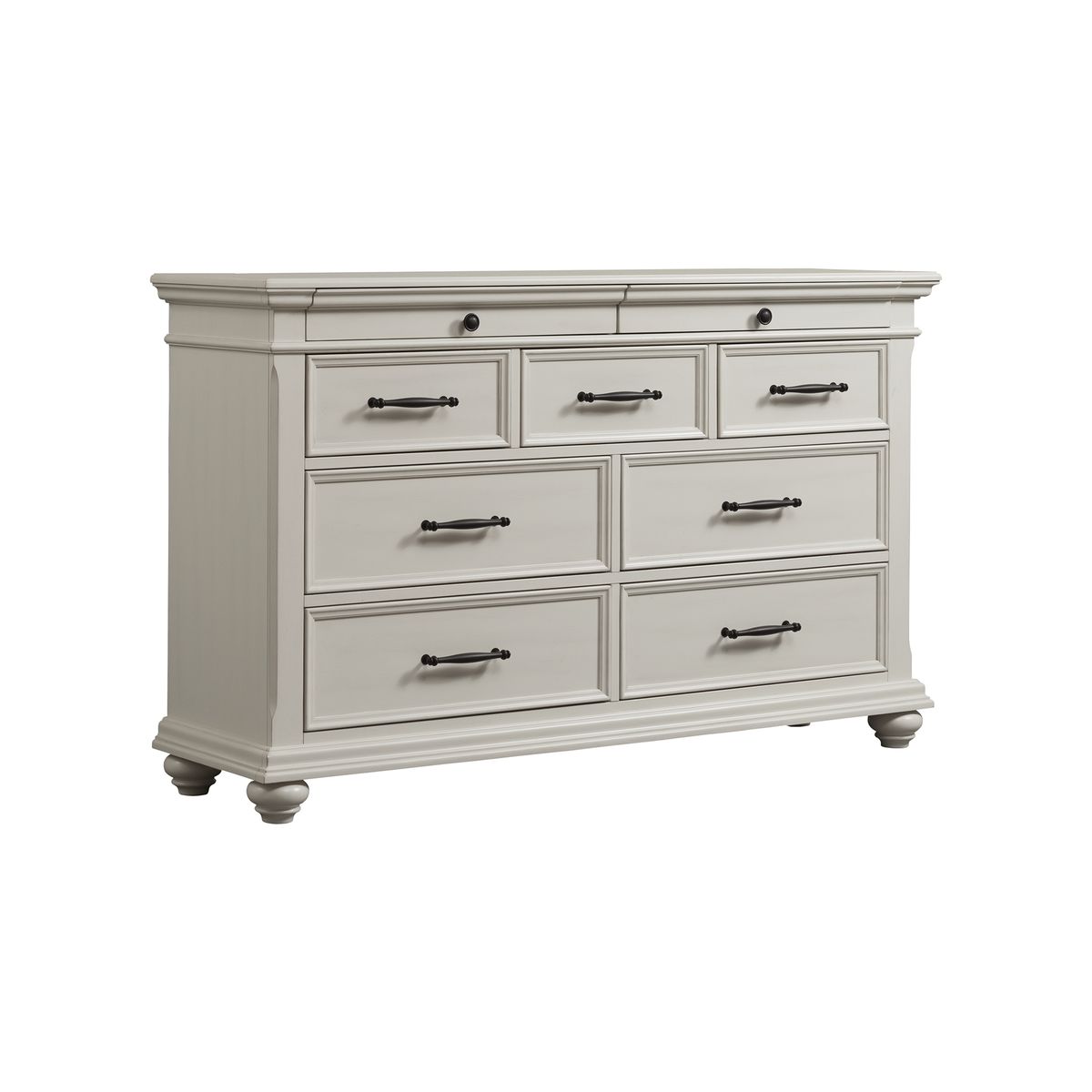 Slater White 9-Drawer Dresser