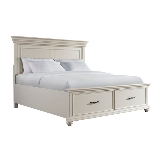 Slater White King Storage Bed